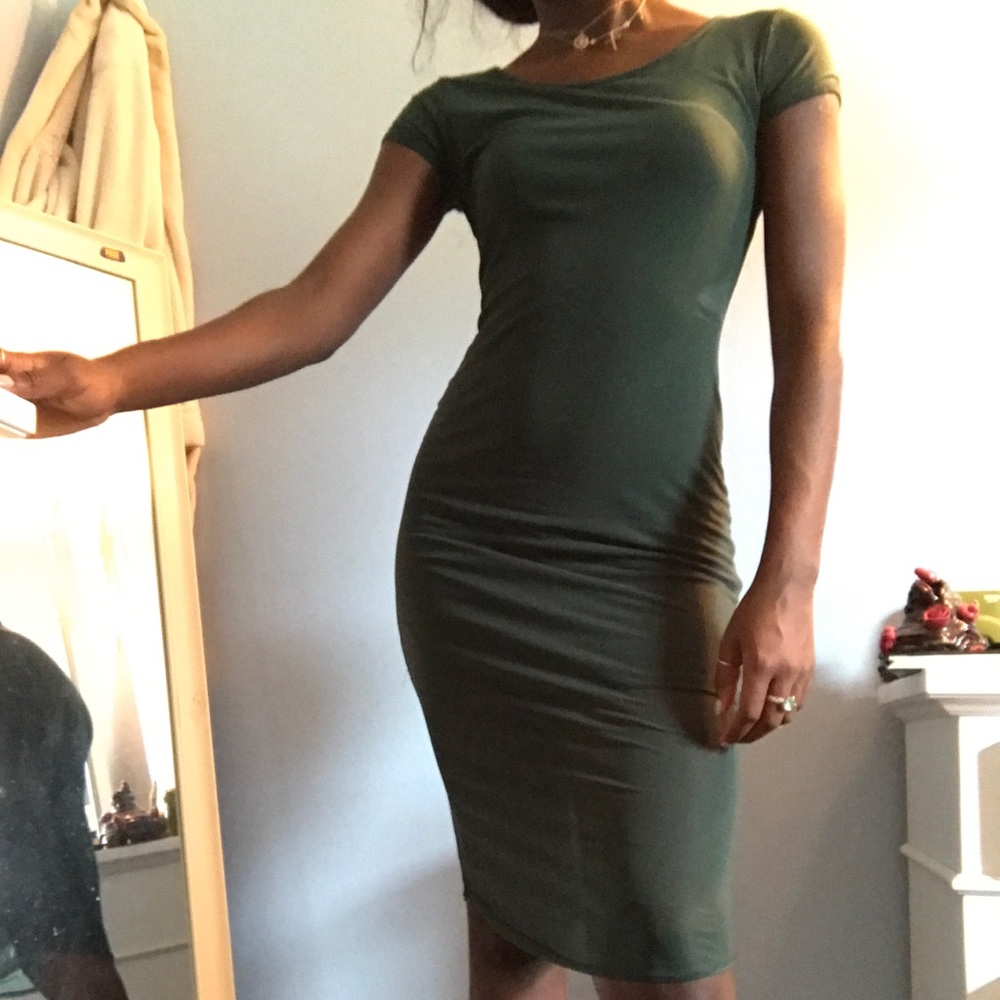 FORREST GREEN MESH DRESS